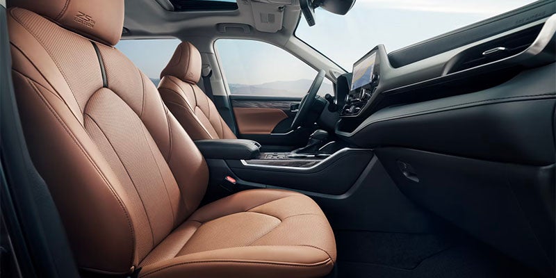 Interior of Toyota Highlander