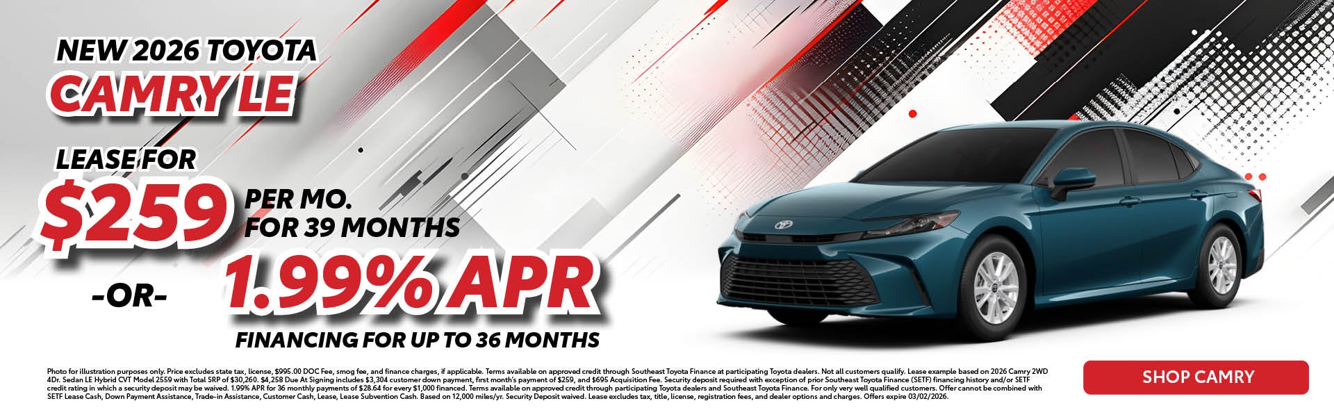 NEW 2026 TOYOTA CAMRY